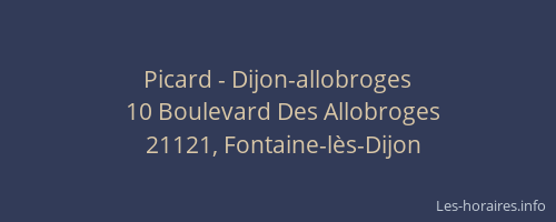 Picard - Dijon-allobroges