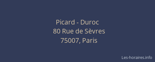 Picard - Duroc