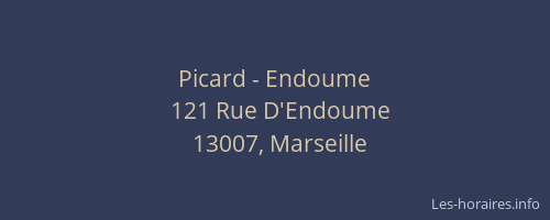 Picard - Endoume