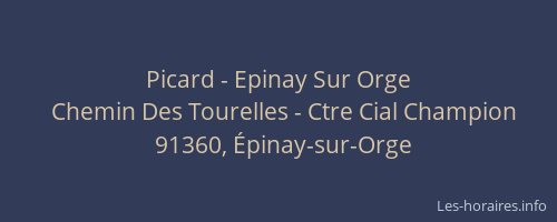 Picard - Epinay Sur Orge