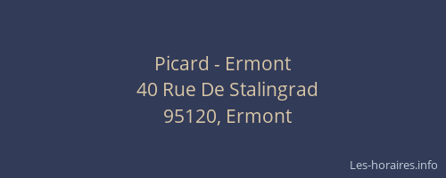 Picard - Ermont