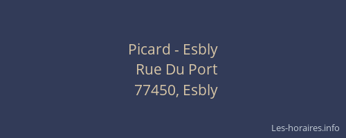 Picard - Esbly