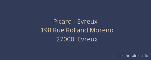 Picard - Evreux