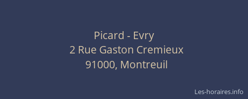 Picard - Evry