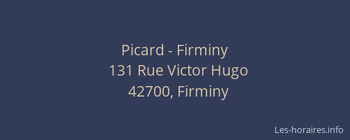 Picard - Firminy
