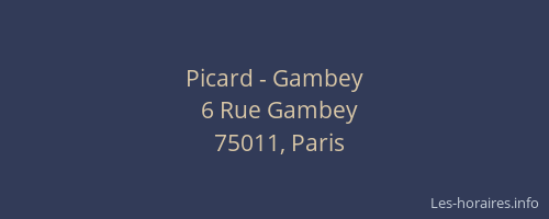 Picard - Gambey