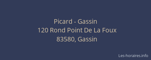 Picard - Gassin