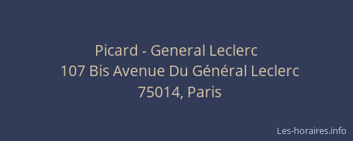 Picard - General Leclerc