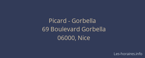 Picard - Gorbella