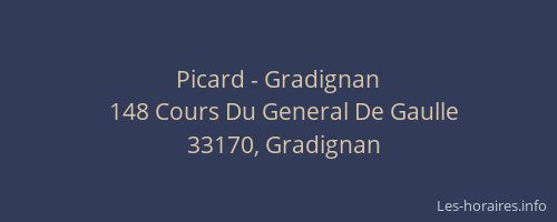 Picard - Gradignan