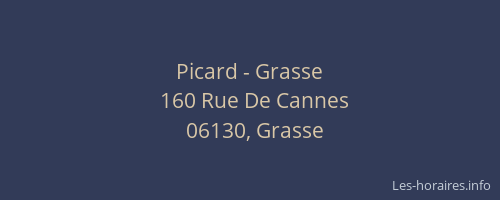 Picard - Grasse
