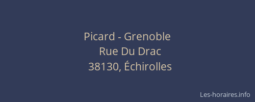 Picard - Grenoble
