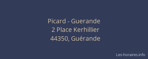 Picard - Guerande