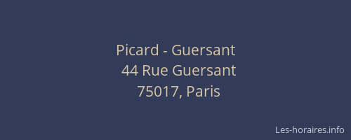 Picard - Guersant
