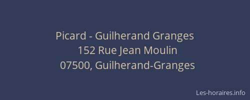Picard - Guilherand Granges