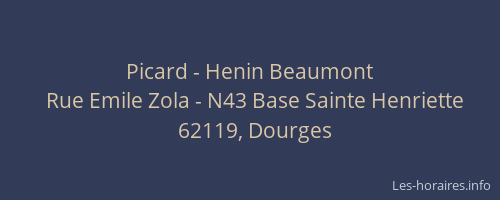 Picard - Henin Beaumont
