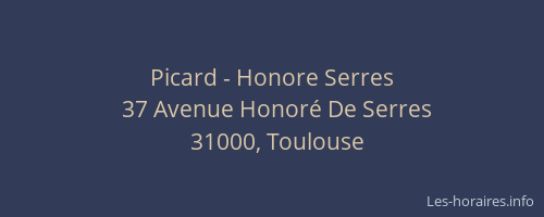 Picard - Honore Serres