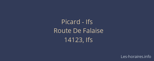 Picard - Ifs
