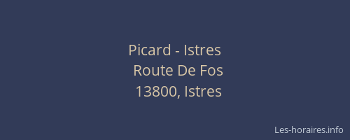 Picard - Istres