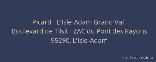 Picard - L'Isle-Adam Grand Val