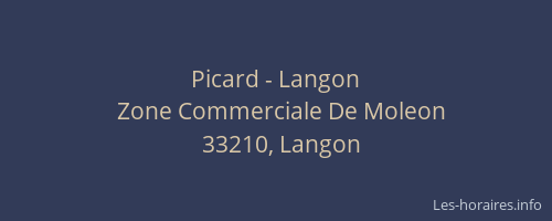 Picard - Langon
