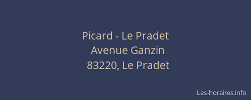 Picard - Le Pradet