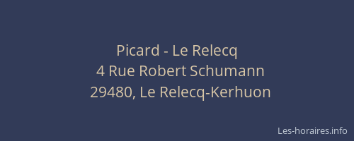 Picard - Le Relecq