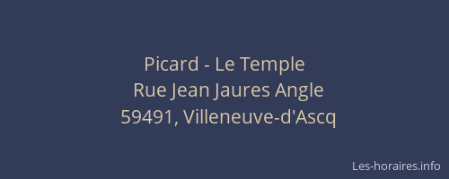 Picard - Le Temple
