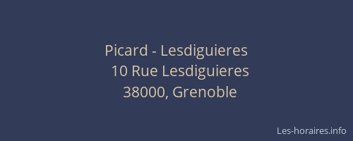 Picard - Lesdiguieres