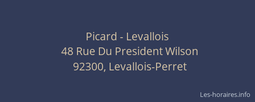 Picard - Levallois