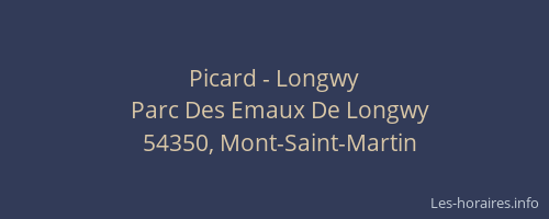Picard - Longwy