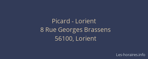 Picard - Lorient