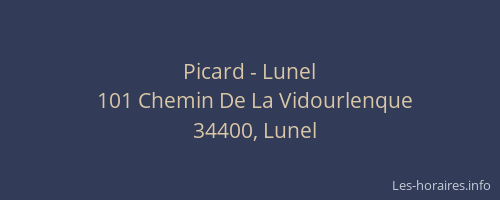 Picard - Lunel