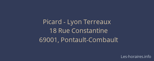 Picard - Lyon Terreaux