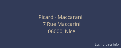 Picard - Maccarani