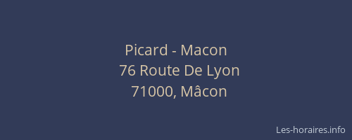 Picard - Macon