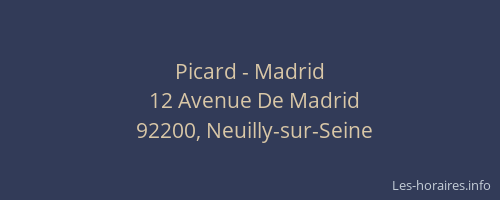Picard - Madrid