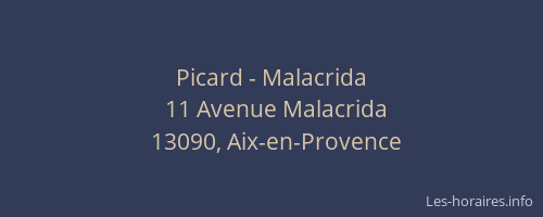 Picard - Malacrida