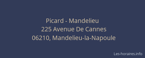 Picard - Mandelieu