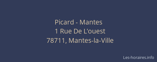 Picard - Mantes