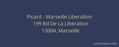 Picard - Marseille Liberation