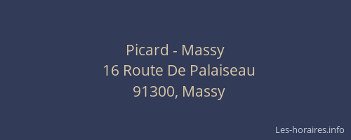 Picard - Massy