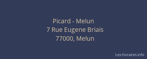 Picard - Melun