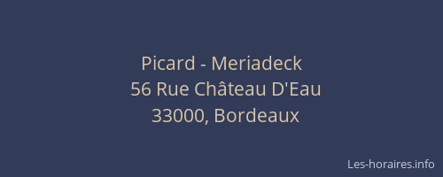 Picard - Meriadeck