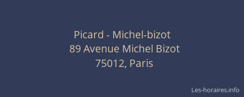 Picard - Michel-bizot