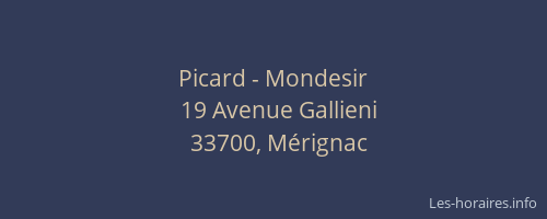 Picard - Mondesir
