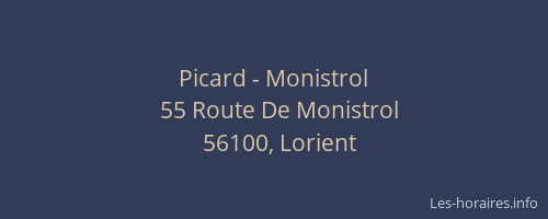 Picard - Monistrol