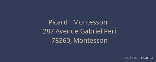 Picard - Montesson