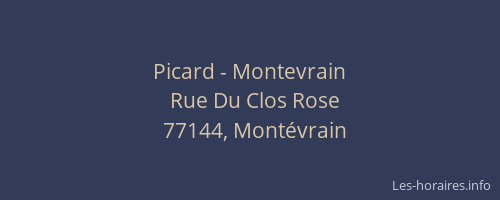 Picard - Montevrain