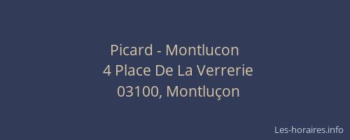 Picard - Montlucon